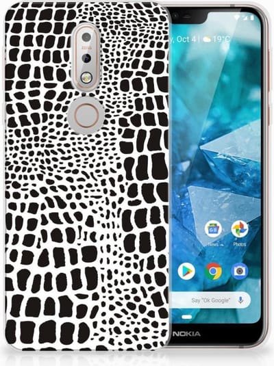 Nokia 7.1 TPU Hoesje Slangenprint