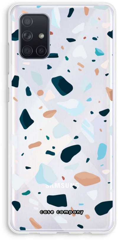 Case Company® - Hoesje geschikt voor Samsung Galaxy A71 hoesje - Terrazzo N°13 - Soft Cover Telefoonhoesje - Bescherming aan alle Kanten en Schermrand