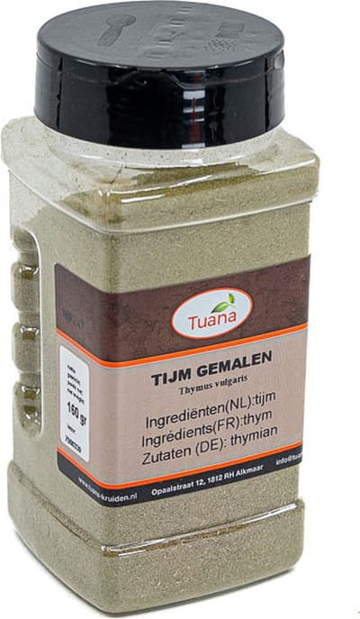 Tuana Kruiden - Tijm Gemalen - Strooibus 100 Gram - Tuanashop - MP-T-0007