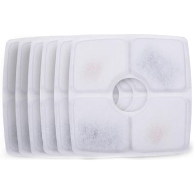 Filtres de remplacement pour fontaine à eau pour chat, 4 pièces 6pcs