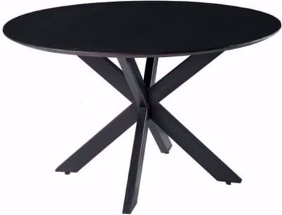 Starfurn - Eettafel Lynn - Zwart - 130x130x76 cm