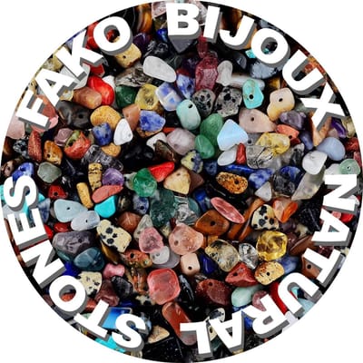 Fako Bijoux - Stukjes Natuursteen - Natuursteen Chips - Stukjes Onregelmatige Natuursteen Split In Doosje - 5-8mm - 60-70 Gram - Multicolor Mix