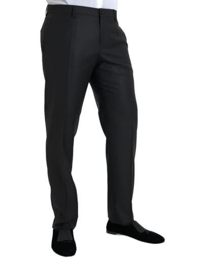 Classic Fit Broek Effen Zwart
