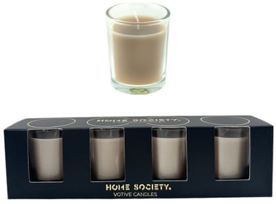 Home Society Votive Candles Taupe