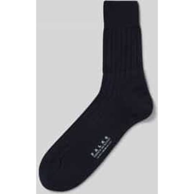 FALKE Teppich im Schuh eenkleurig wol sokken heren blauw - maat 39-40