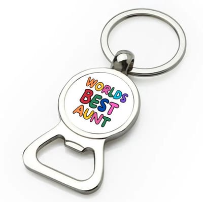 Akyol - world's best aunt flesopener - Tante - beste tante - verjaardagscadeau - cadeau voor tante - gift - kado - 9 bij 3 cm