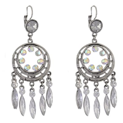 Behave - Oorbellen - Dreamcatcher oorhangers zilverkleur