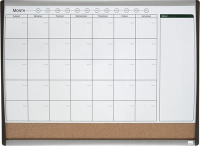 Nobo Maandplanner - 58,5 x 43,0 cm - Inclusief Magneet, Marker En Wisser