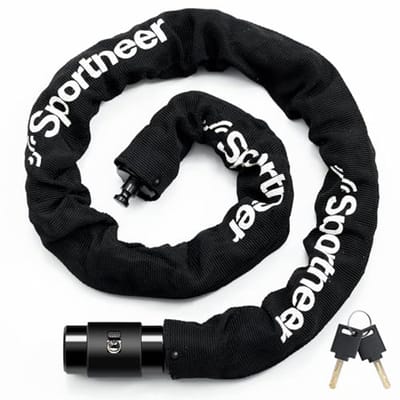 Fietsketting Slot - Diefstalpreventie Ketting - Fiets Beveiligen - Gehard Staal - 100 cm - Zwart