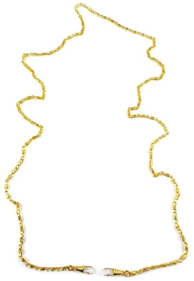 tas ketting 120cm fijne schakels goud kleurig