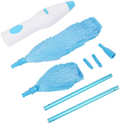 Dailygoods - 180 ° Buigbare Elektrische Veer - Stofdoek - Perfect voor Meubels - Wit - Jaloezieën - Ideaal voor Dierenharen - Geschikt voor Ventilatoren