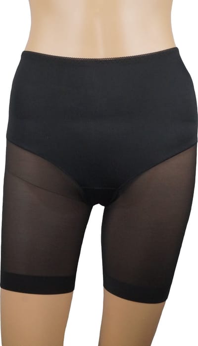 J&C Dames boxershort / lange pijp / voor onder jurk / lichtcorrigerend / invisible Zwart- maat L