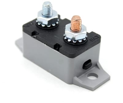 Dailygoods - Stroomonderbreker 12-24 V - Handmatig resetbaar - Geschikt voor vrachtwagens - Flexibele beschermhoes - Voor marine en automotoren - 30 A