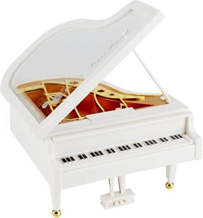 muziekdoos wit mini piano muziekdoos decoratie piano muziekdoos kerst, verjaardag Gift