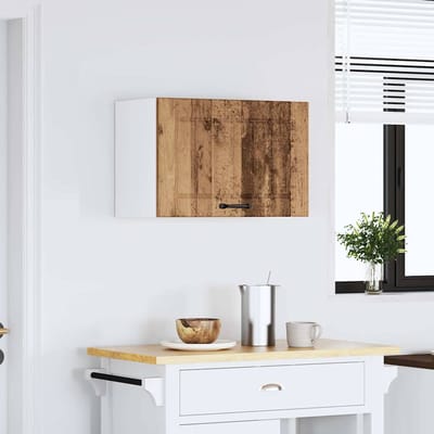 vidaXL - Keukenbovenkast - Lucca - bewerkt - hout - oud - houtkleurig