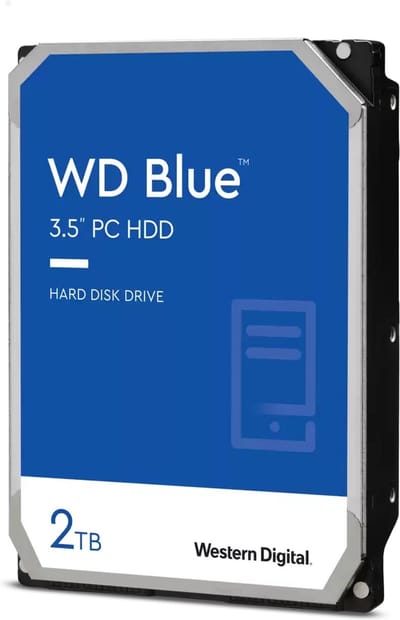 WD Blue - 2TB - Harde schijf - WD20EZBX - SATA-600 - 3.5"