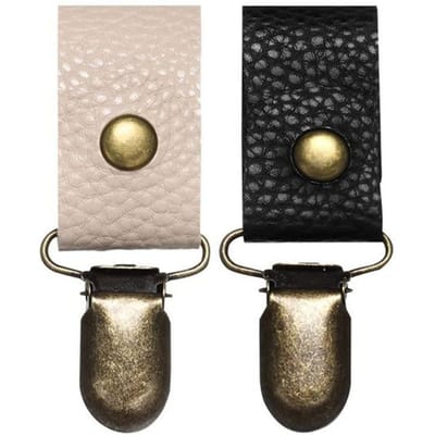 Pinces à Chapeau de Poche Pinces de Retenue pour Casquette pour Sac à Main de Voyage Pinces à Chapeau Porte-Chapeau en Cuir PU pour Accessoires de Voyage en Plein Air beige