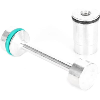 Aluminiumlegering Billet Olie Bypass Delete Olie Omleider Halter Past voor GM LS Motoren white