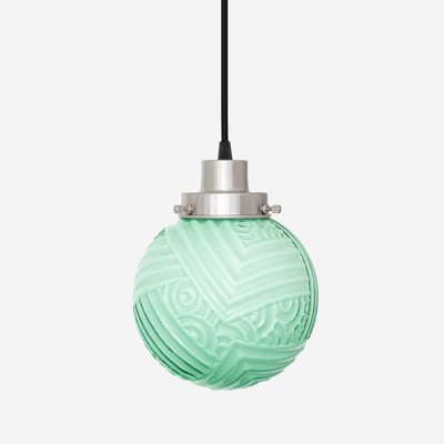 Hanglamp aan snoer Nouveau Romance Mint 20's Matnikkel - Art Deco Trade