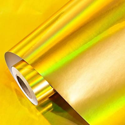 Gouden Holografisch Geschenkpapier Rol - Iriserend Inpakpapier voor Verjaardag en Feestdagen