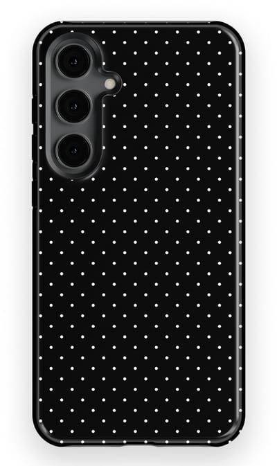 Micro Dots Tough Hoesje Samsung Galaxy S24 Plus | Geschikt Voor Mag | Stippen Motief Backcover Samsung Galaxy S24 Plus Mono Chic