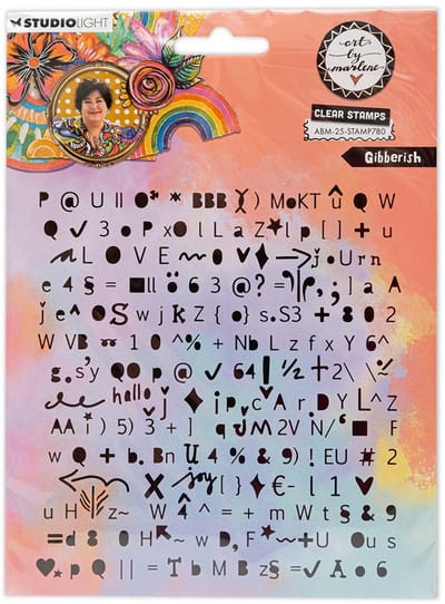 Clear stamp ABM 25 collection - Gibberish nr. 780