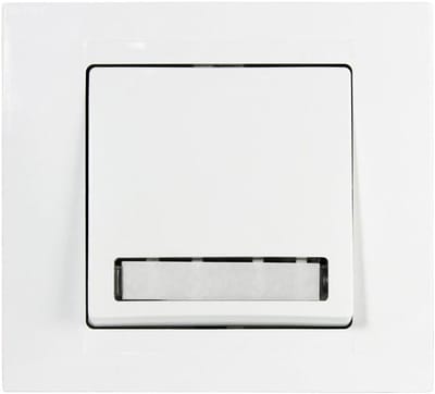 Deurbel Knop - Belknop Naambordje - Toegangscontrole Huis - Ingebouwd Naambordje - 82 x 90 mm - Wit