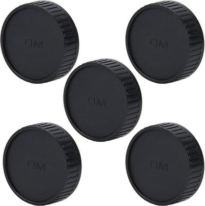 Lens Achterdoppen - Lens Covers - Lens Bescherming - Voorkomt Stof Vuil - 5 Stuks - Zwart