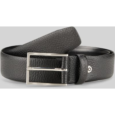 strellson riem Leather Belt 3,5 W80 Black zwart