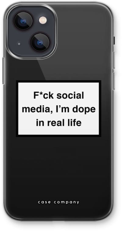Case Company® - Hoesje geschikt voor iPhone 13 mini hoesje - I'm dope - Soft Cover Telefoonhoesje - Bescherming aan alle Kanten en Schermrand
