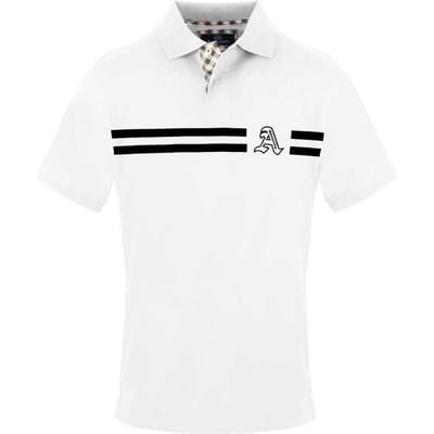 Aquascutum Heren Poloshirt met Kraag (Wit)