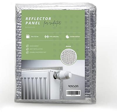 Isolatie Radiatorfolie 5x0,6m (4mm) Noppenfolie voor Energie-efficiëntie