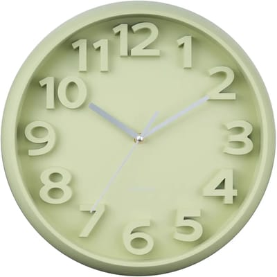 Karlsson Wandklok Elevated Classic Numbers - Theegroen - 5x33.5x33.5cm - Wandklok Scandinavisch