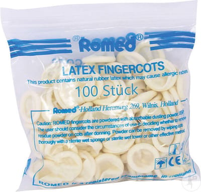 Romed latex vingercondooms medium - 500 stuks Romed