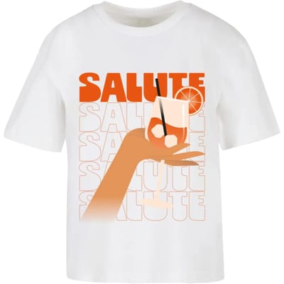 Dames-T-shirt Miss Tee Saluti A Tutti