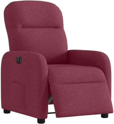 Elektrische Relaxstoel - Fauteuil Stoel - Ontspannen in Woonkamer - Elektrisch Verstelbaar - 66 x 144 x 765 cm - Wijnrood