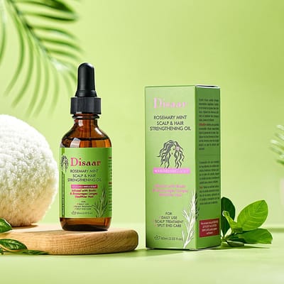 Rozemarijn Munt Olie 60ml - Rosemary Mint Oil - Haarolie - Haar olie - Voor haar en hoofdhuid - Gespleten punten