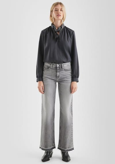Jeans Wide Leg hoge taille dames QS Catie