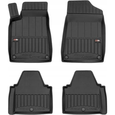 Premium 3D Rubberen Mattenset - Geschikt voor Peugeot 607 1999-2010 - Hoge Rand (6cm) - TPE Elastomeer - Geurloos - Zwart - 4-delig - FROGUM