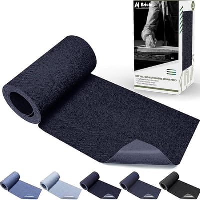 Jean Patches - Kleding Reparatie - Kleding Herstellen - Sterke Lijm - 8x153cm - Donkerblauw