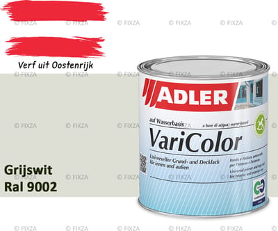 ADLER Varicolor Lakverf RAL 9002 – Grijswit 750 ml – 2-in-1 Houtverf, Metaalverf en Kunststof Lak voor Binnen & Buiten