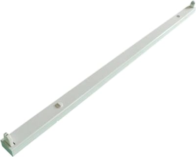 LED TL Armatuur T8 - Igia Dybolo - 120cm Enkel - IP20 - Mat Wit - Staal