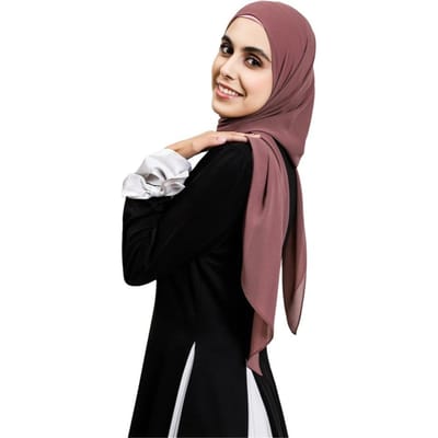 Nieuwe Magnetische Gesp Direct Chiffon Hijab Klaar Om Te Dragen Eenvoudige Hijab Sjaal Grote Maat Effen Kleur Turban Voor Vrouwen black