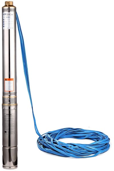 Dompelpomp RVS - Waterpomp Bronpomp - Water Verplaatsen - Koperen Motor - 6800 L/H - Zilver
