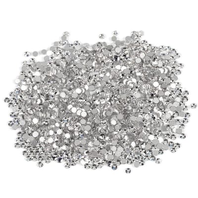 Dailygoods- Strasssteentjes 1440 stuks - Wit Kristalglas - SS3 (1,3-1,5 mm) - DIY Nagelkunst - Krasbestendig - Schitterende Heldere Uitstraling - Nail Art