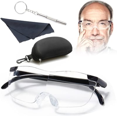 Vergrootglas 300% - Draagbare Leesloep met LED voor Naaien en Lezen - Inclusief Brillenkoker