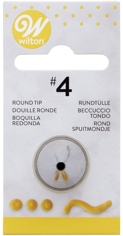 Wilton Spuitmondje - #004 Rond - Garneerspuit voor Taartdecoratie