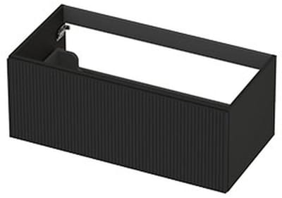 INK - Onderkast 1L Gelakt Gefreesd Tbv Greep - 900x450x350 Mm - Mat Zwart