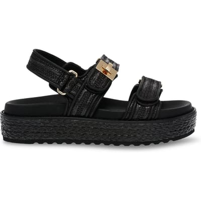 Steve Madden Bigmona Sandalen - Dames - Zwart - Maat 38
