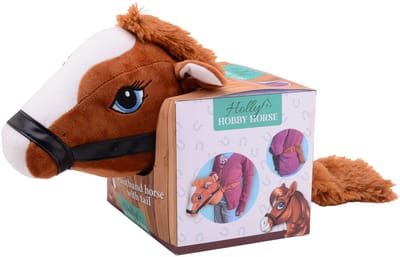 Holly Horse Paarden Hoofd met Elastiek - Kleur Bruin - Inclusief Geluid